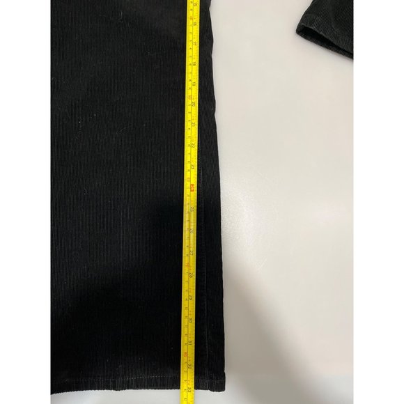 Ann Taylor Loft Size 31 Women's 12 Curvy Boot‎ Black Corduroy Pants - Picture 9 of 11